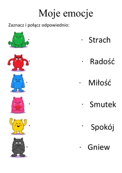 Strona z zeszytu Spokojna Moc